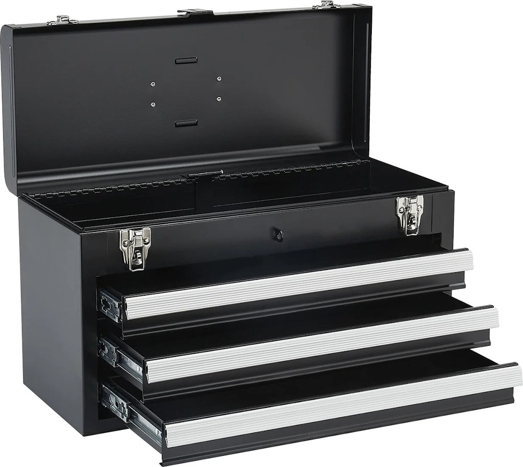 SucceBuy 20" 3-Drawer Metal Tool Chest: $37