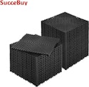 SucceBuy 12" Interlocking Drainage Mat 12-Pack for $18 + free shipping