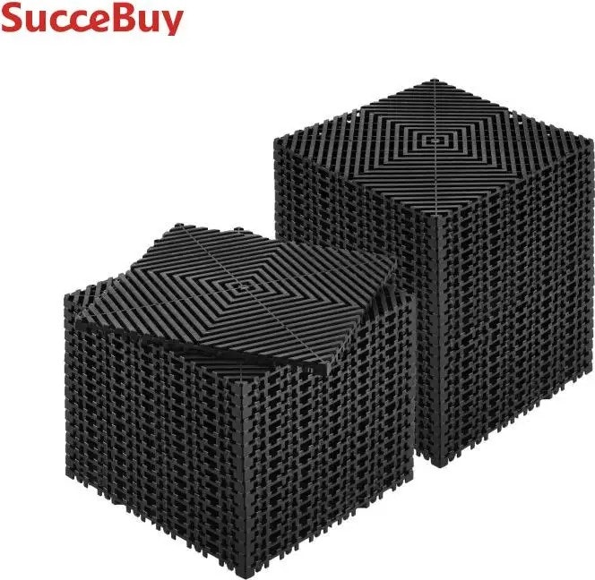 SucceBuy 12" Interlocking Drainage Mat 12-Pack: $18
