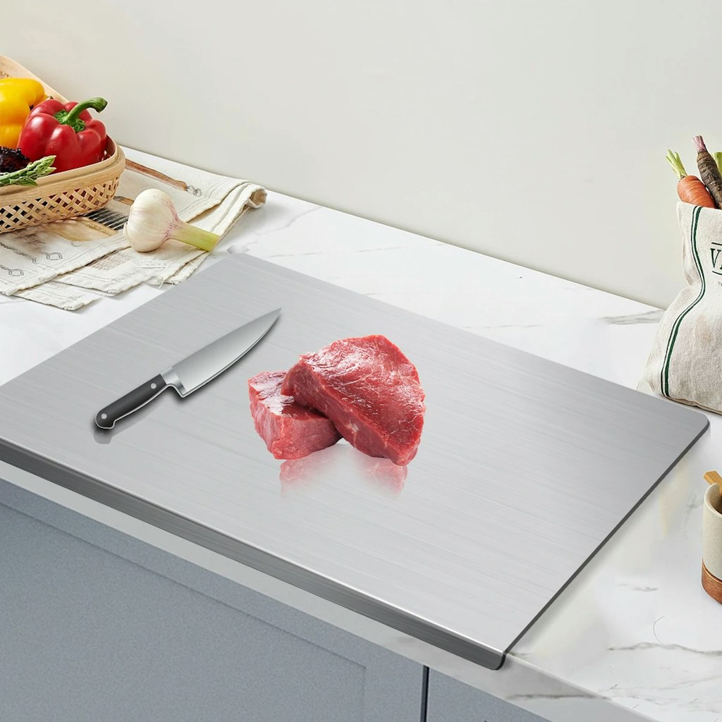 304 Stainless Steel Cutting Board Butcher Block: $9.33