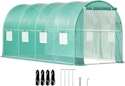 SucceBuy 10ft. Walk-in Tunnel Greenhouse w/ Galvanized Frame for $53 + free shipping