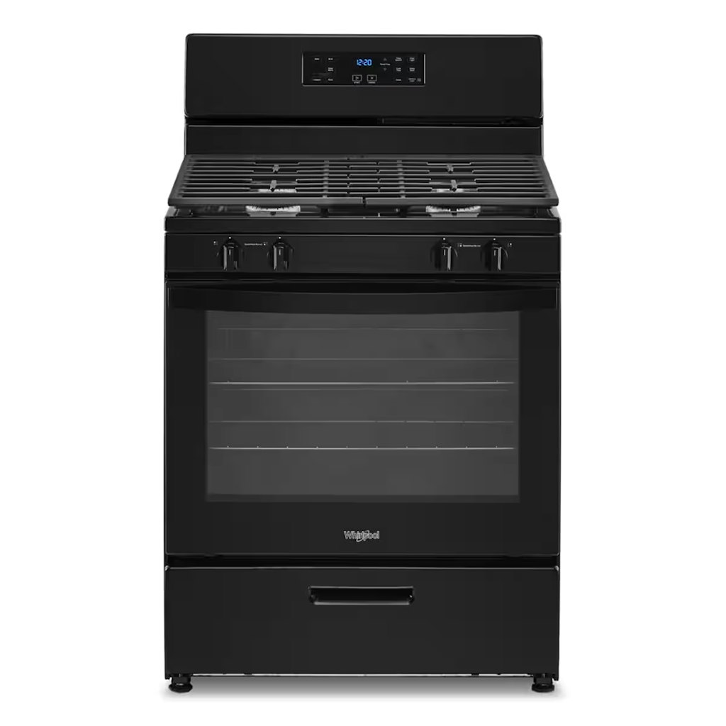 Whirlpool 30" 4-Burners 5.1-cu. ft. Freestanding Gas Range with Broiler Drawer : $750