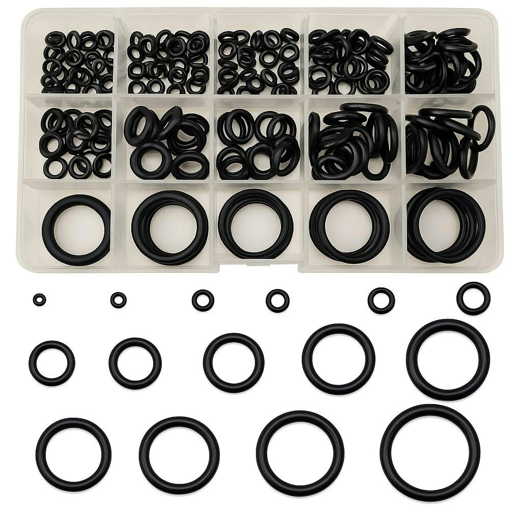 250-Piece Rubber O-Ring Assortment Kit: $2.74