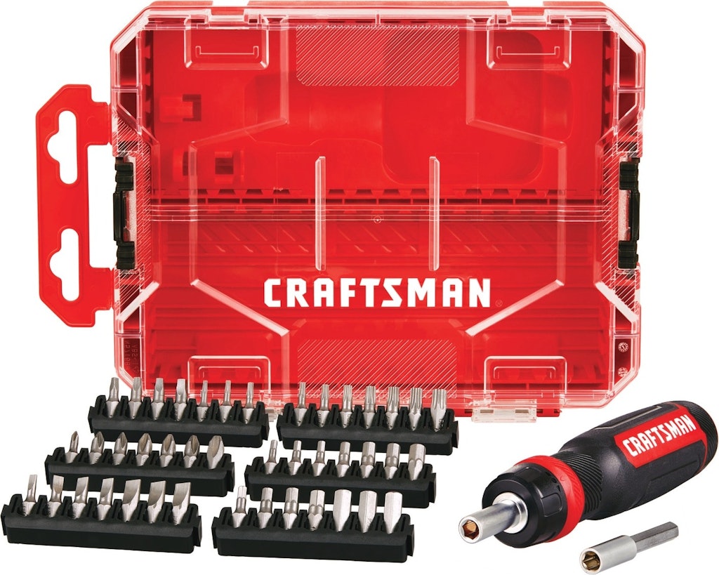 Craftsman VERSASTACK 44-Piece Magnetic Ratcheting Multi-Bit Screwdriver Set: $20