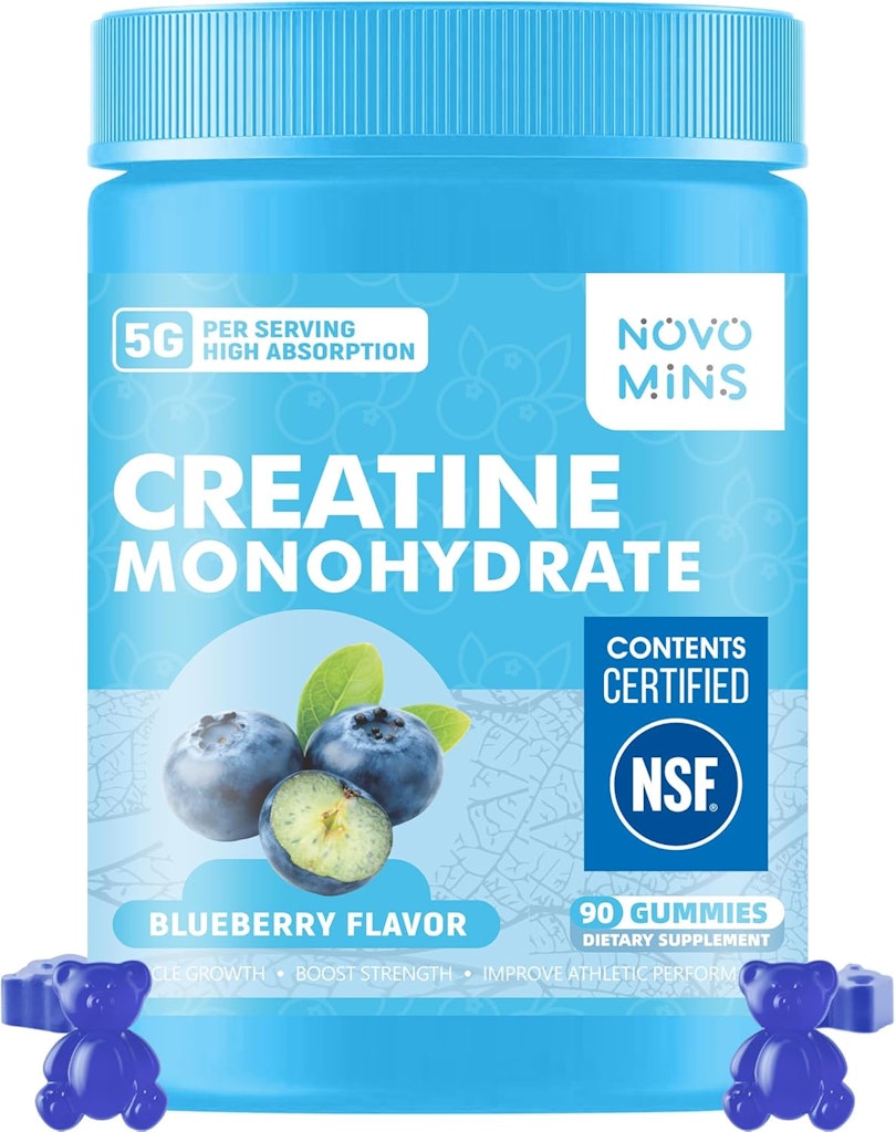 Novomins 5,000mg Creatine Monohydrate 90-Count Gummies: $19.49