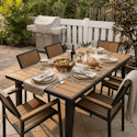 Pamapic Grain 8-Piece Outdoor Dining Set for $569 + shipping varies