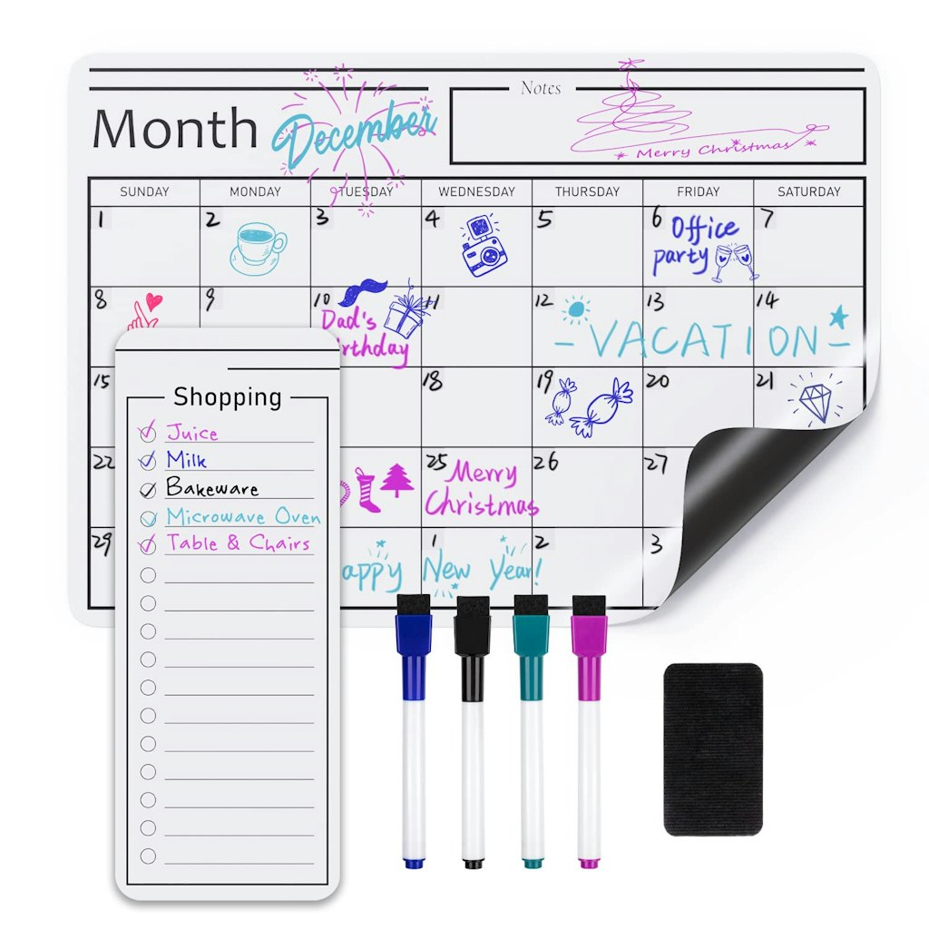 Amazon Basics Magnetic Dry Erase Whiteboard Calendar: $9.44 Amazon Basics Magnetic Dry Erase Whiteboard Calendar: $9.44