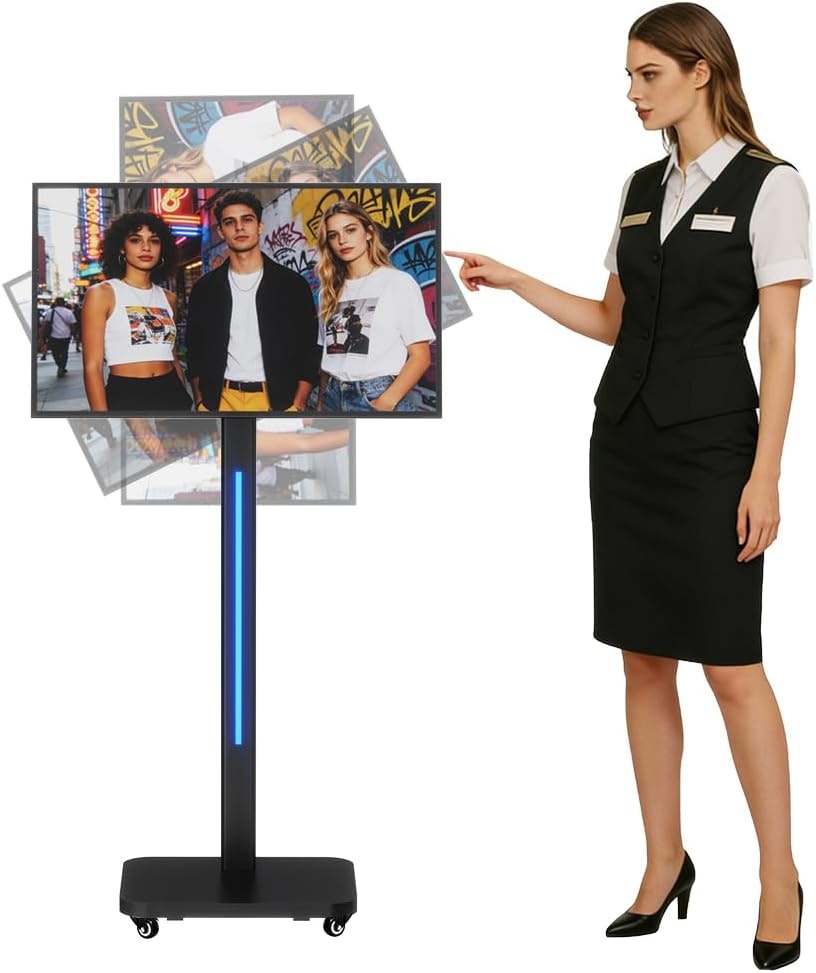 Jaszdot 32" Touch Digital Signage Kiosk w/ Stand: $769.30