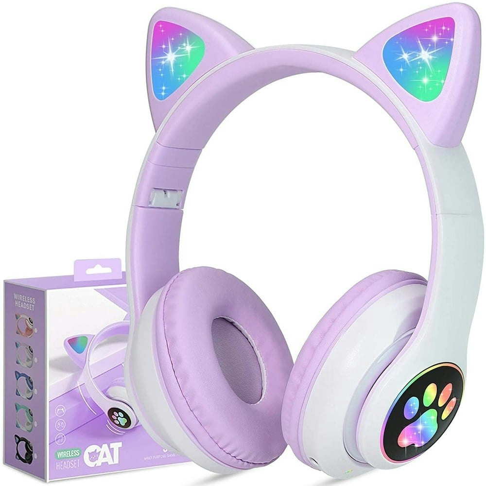 TCJJ Kids Cat Ear Wireless Bluetooth Headphones: $18.98 TCJJ Kids Cat Ear Wireless Bluetooth Headphones: $18.98