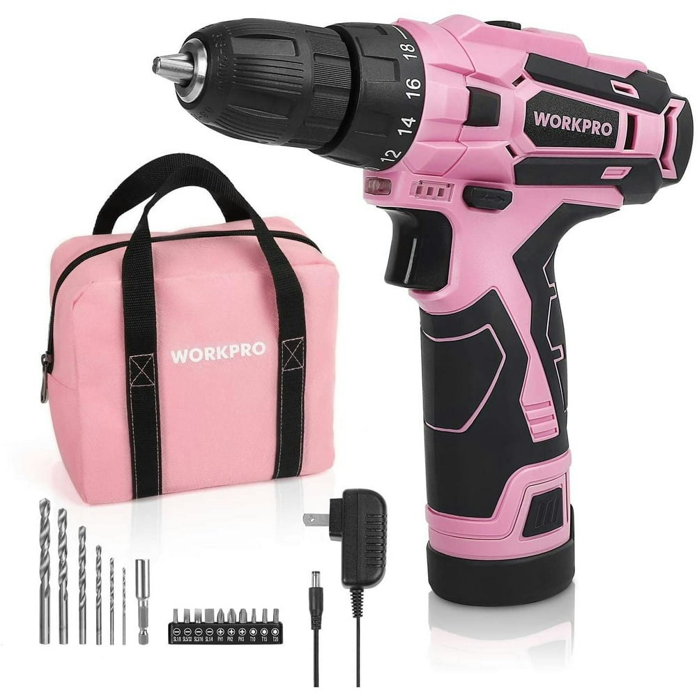 Workpro 12V Cordless Drill Driver Set: $32.99