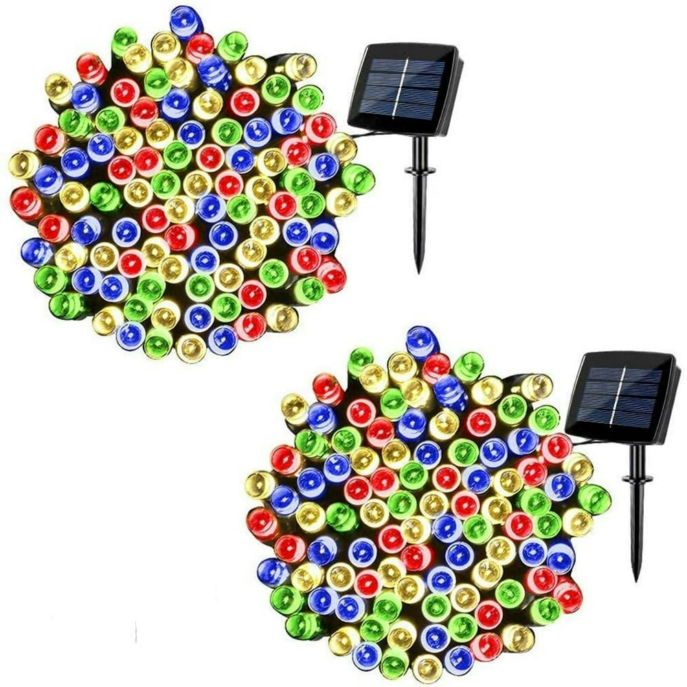 QiShi 72-Foot 200 LED Solar Fairy Lights 2-Pack: $22.94