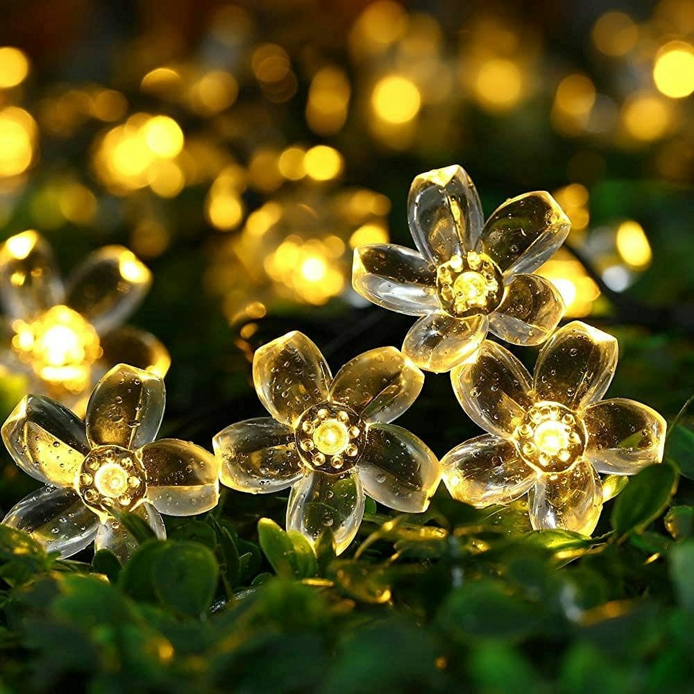 Somnr 22.96-Foot 50-LED Solar Flower String Lights: $10.10 Somnr 22.96-Foot 50-LED Solar Flower String Lights: $10.10