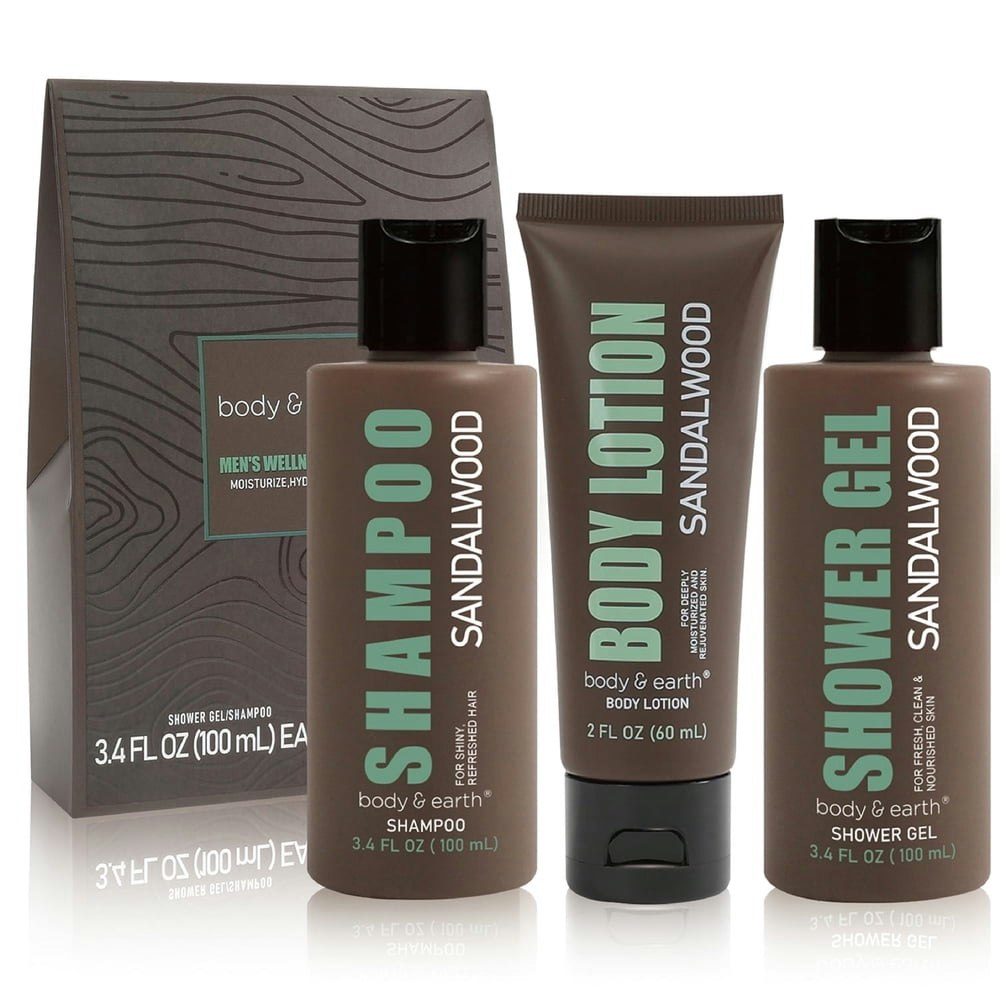 Men's Sandalwood Bath and Body Care Gift Set: $14.69 Men's Sandalwood Bath and Body Care Gift Set: $14.69