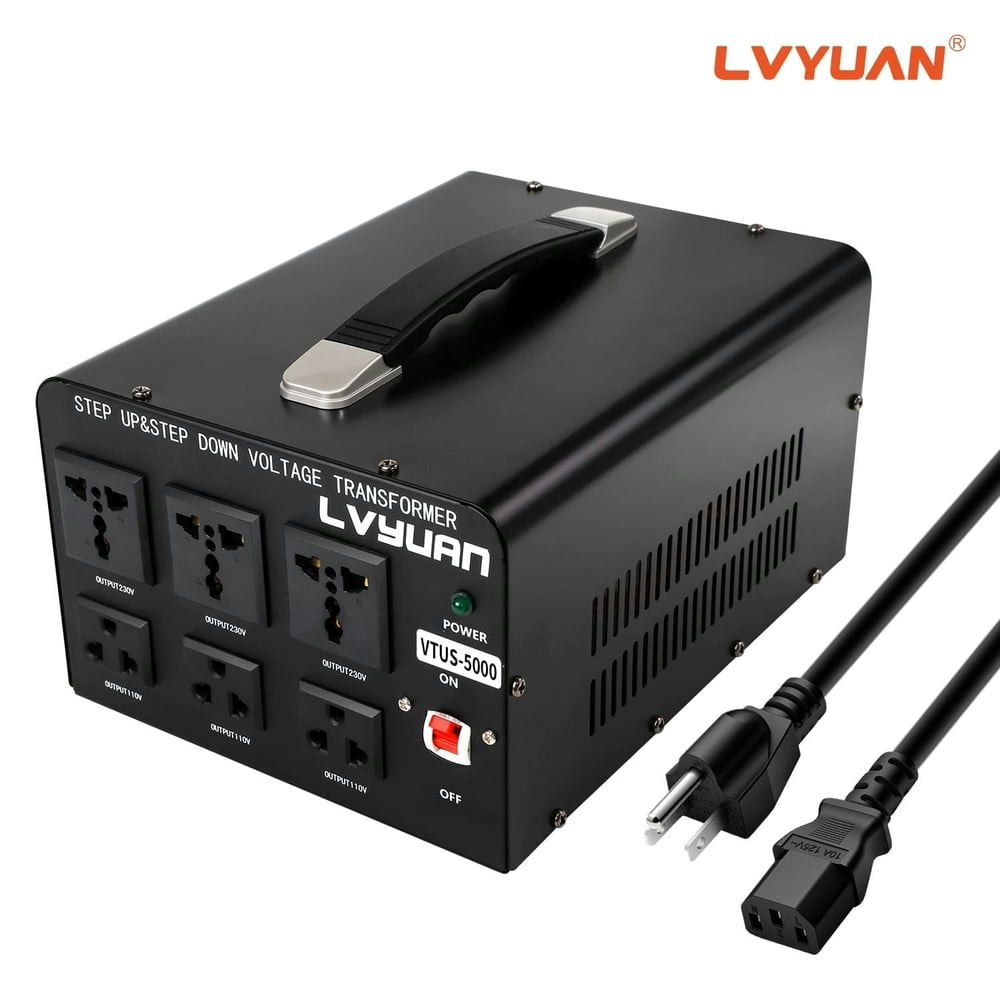 Lvyuan 5,000-Watt Step Up/Down Voltage Converter Transformer: $89.99 Lvyuan 5,000-Watt Step Up/Down Voltage Converter Transformer: $89.99