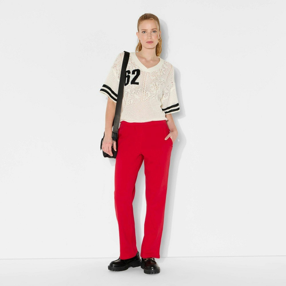 Women's Mid-Rise Slim Straight Sweatpants: $14 Women's Mid-Rise Slim Straight Sweatpants: $14