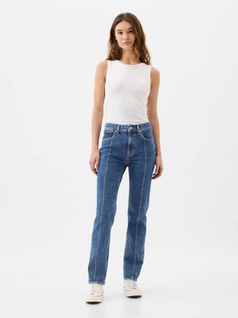 High Rise '90s Original Straight Jeans: $44.99 High Rise '90s Original Straight Jeans: $44.99