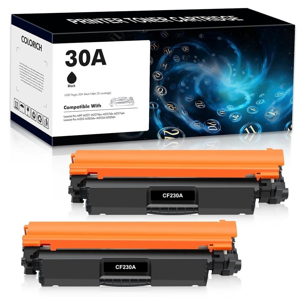 Colorich CF230A Black Toner Cartridge 2-Pack: $18.97 Colorich CF230A Black Toner Cartridge 2-Pack: $18.97