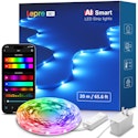 Lepro 65.6-Foot AI Smart RGB LED Strip Lights for $17 + free shipping w/ Prime