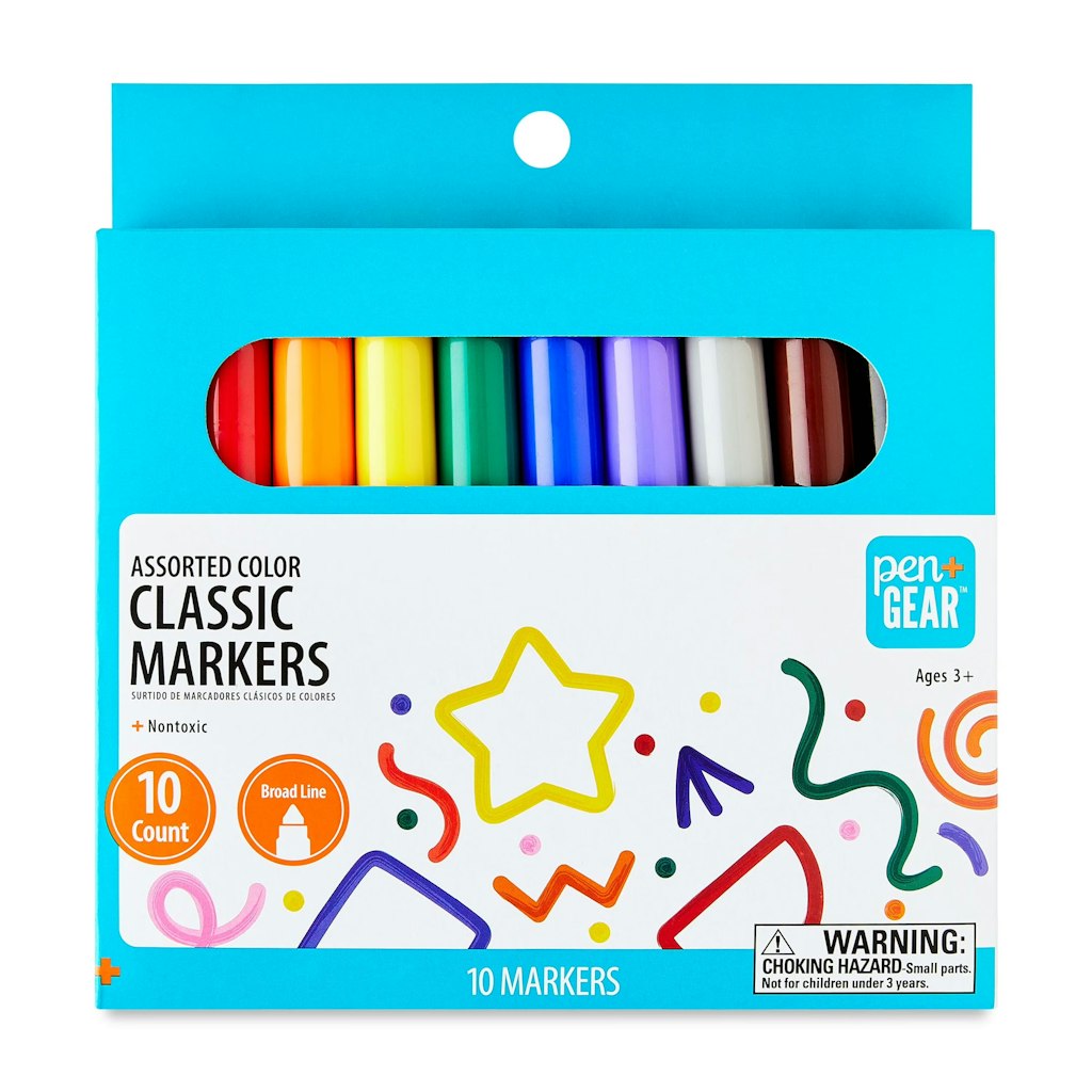 Pen+Gear Classic Markers 10-Pack: 50 cents