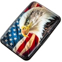 American Flag Bald Eagle RFID-Blocking Slim Card Holder for $8 + free shipping w/ $25