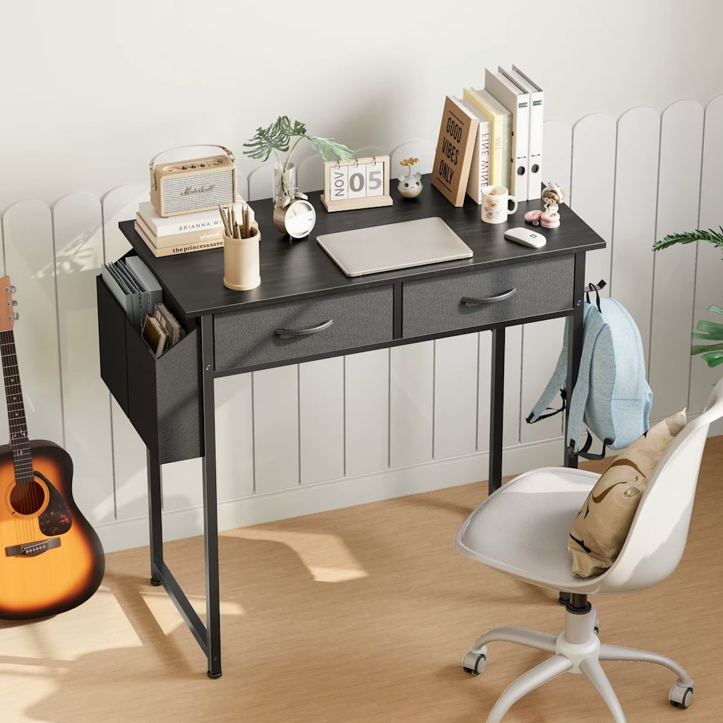 JHK 32" Computer Desk w/ Storage Drawers: $31 JHK 32" Computer Desk w/ Storage Drawers: $31