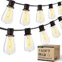 150-Foot Dimmable LED Outdoor String Lights for $15 + free shipping w/ $29