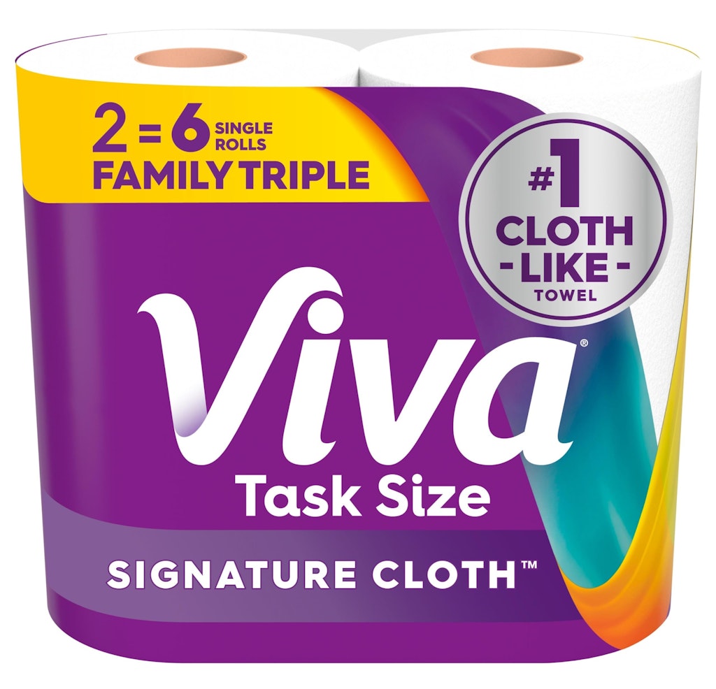 Viva Signature Cloth Paper Towel Triple Roll 2-Pack: $6.99