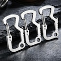 Stainless Steel Carabiner 3-Pack: 88 cents + free shipping w/ $25