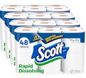 Scott Rapid-Dissolving Toilet Paper Double Roll 48-Pack for $21 via Sub. & Save + free shipping w/ Prime