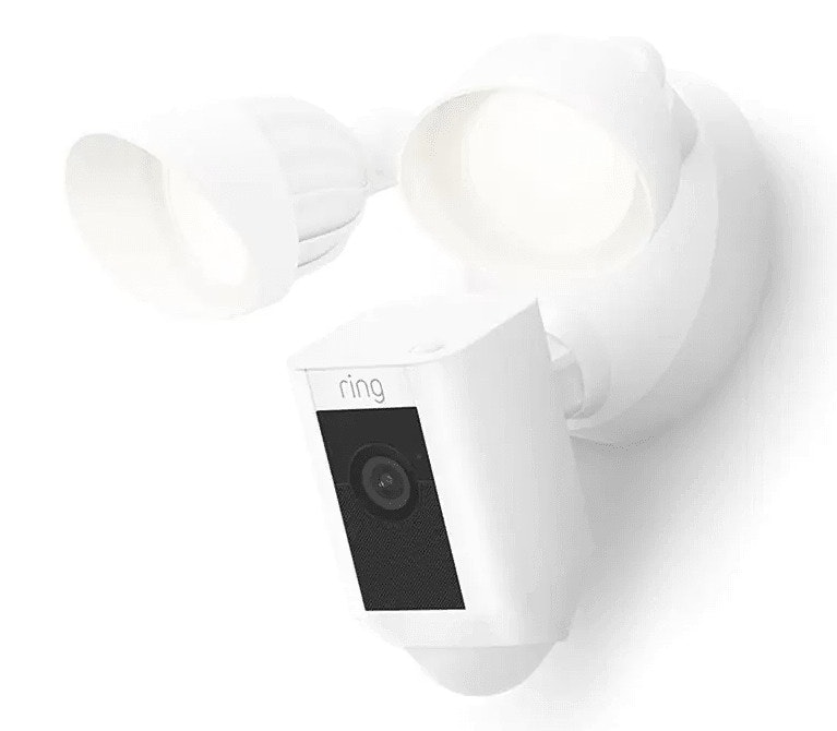 Ring Floodlight Cam Wired Plus 1080p Security Camera (2021): $90