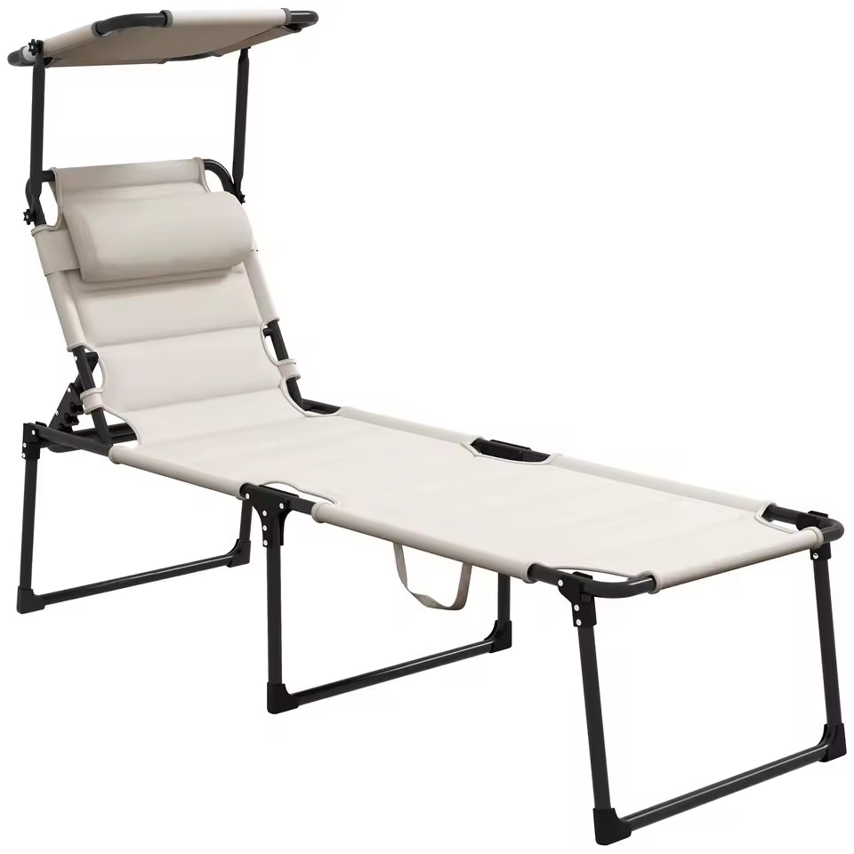 Adjustable Folding Chaise Lounge w/ Sun Roof: $57.30 Adjustable Folding Chaise Lounge w/ Sun Roof: $57.30