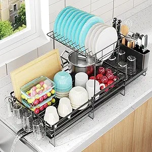 Pantasia Expandable Counter Dish Drying Rack: $21.04