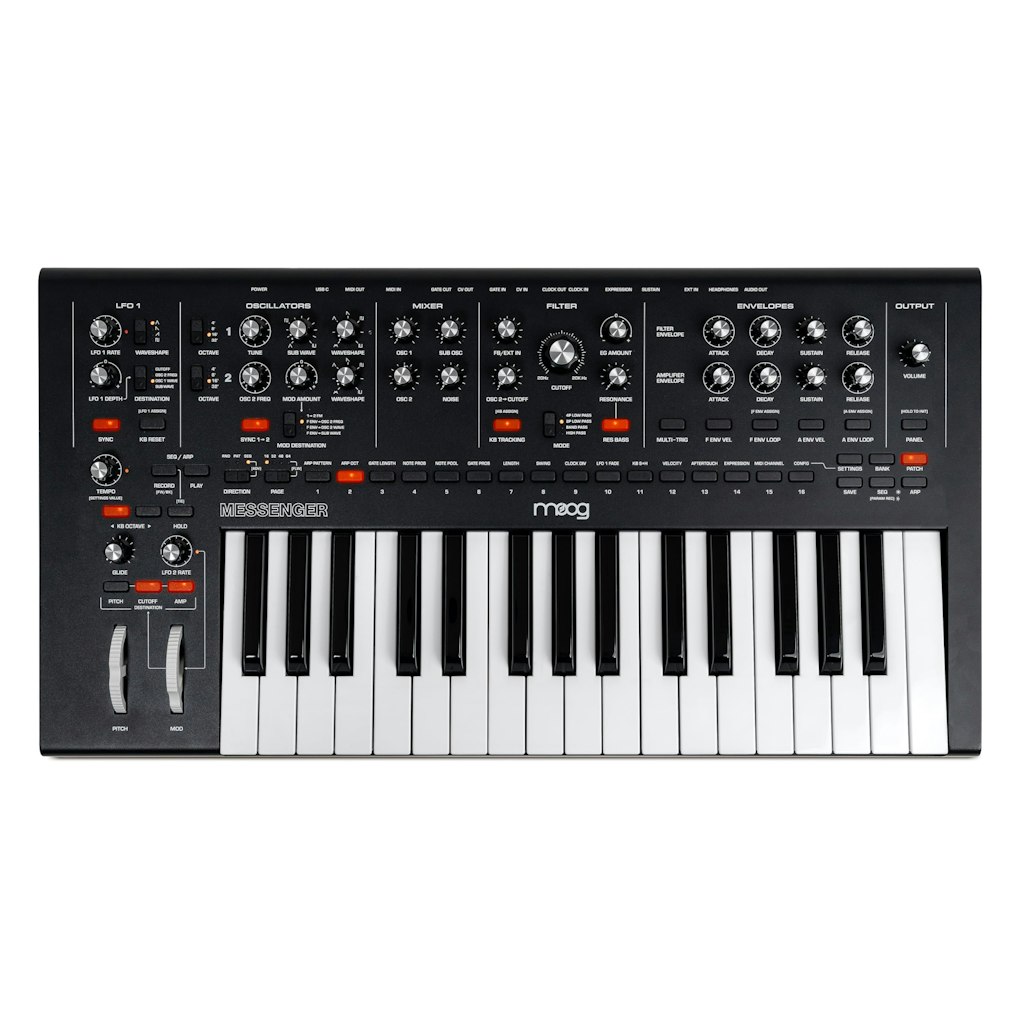 Moog Messenger 32-Key Monophonic Analog Synthesizer: $599
