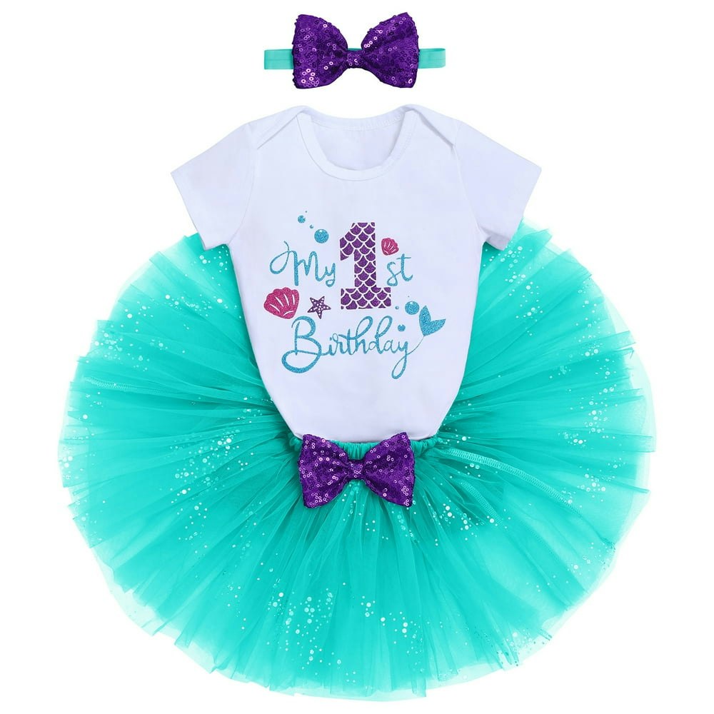 IBTOM CASTLE Toddler Baby Girls Mermaid Birthday Outfit 3-Piece: $17.99 IBTOM CASTLE Toddler Baby Girls Mermaid Birthday Outfit 3-Piece: $17.99