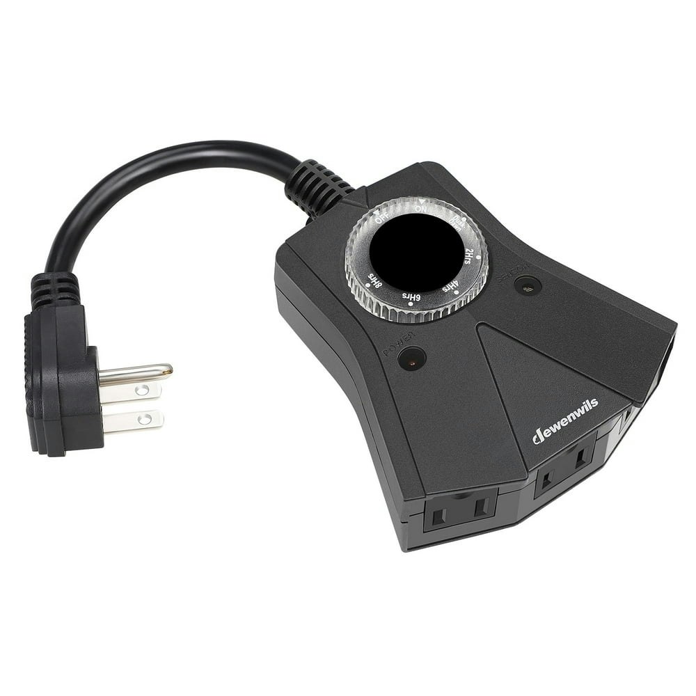 Dewenwils Outdoor Mechanical Dusk to Dawn Timer with 3 Outlets: $15.99
