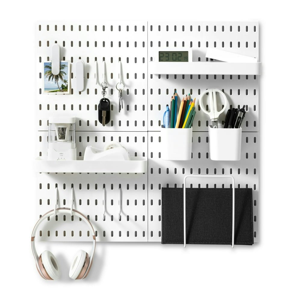 Vusign 22" x 22" Pegboard Wall Organizer Kit: $29.99