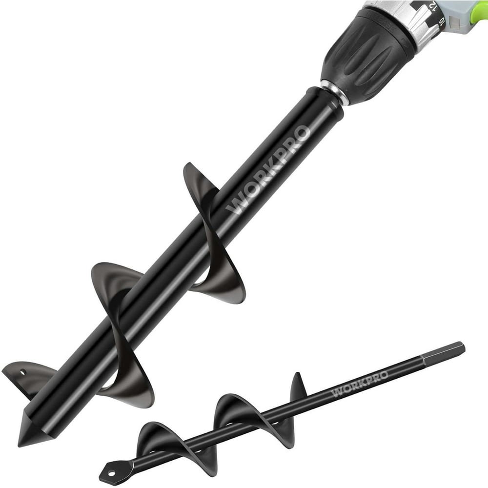 Workpro 2-Piece Garden Auger Drill Bit Set: $13.99 Workpro 2-Piece Garden Auger Drill Bit Set: $13.99