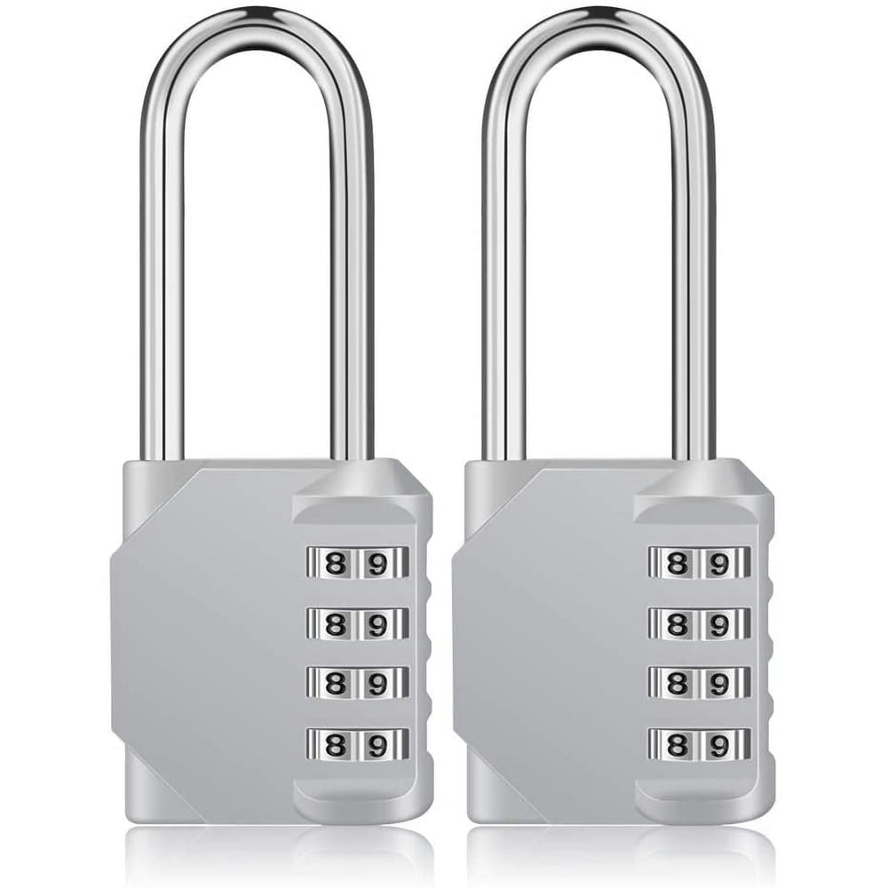 Rirool Long Shackle Padlocks 2-Pack: $9.49