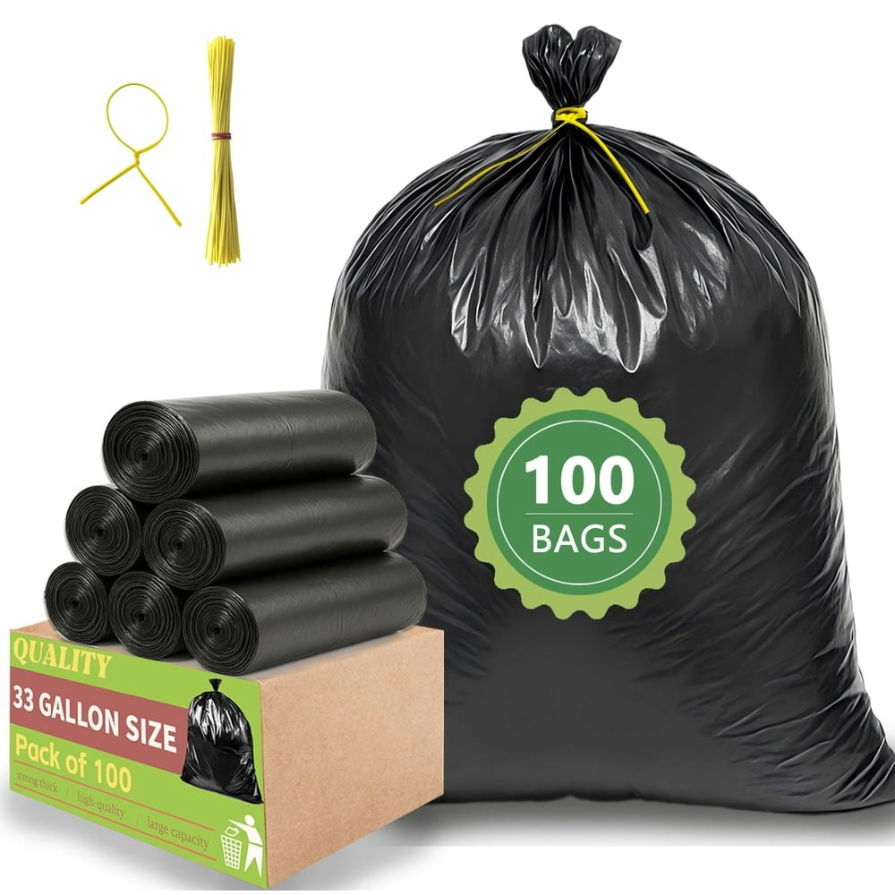 33-Gallon Trash Bags 100-Count: $18.99 33-Gallon Trash Bags 100-Count: $18.99