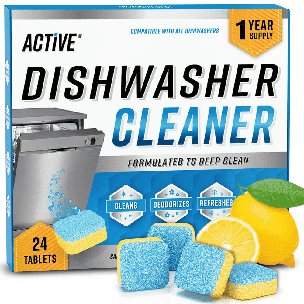 Active Dishwasher Cleaner and Deodorizer Tablets 24-Pack: $22.45 Active Dishwasher Cleaner and Deodorizer Tablets 24-Pack: $22.45