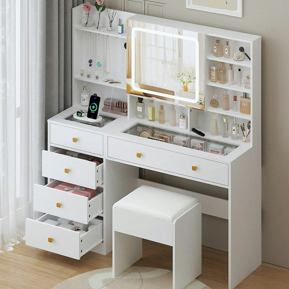 Ktaxon 47.2" Makeup Vanity Desk: $169.99 Ktaxon 47.2" Makeup Vanity Desk: $169.99