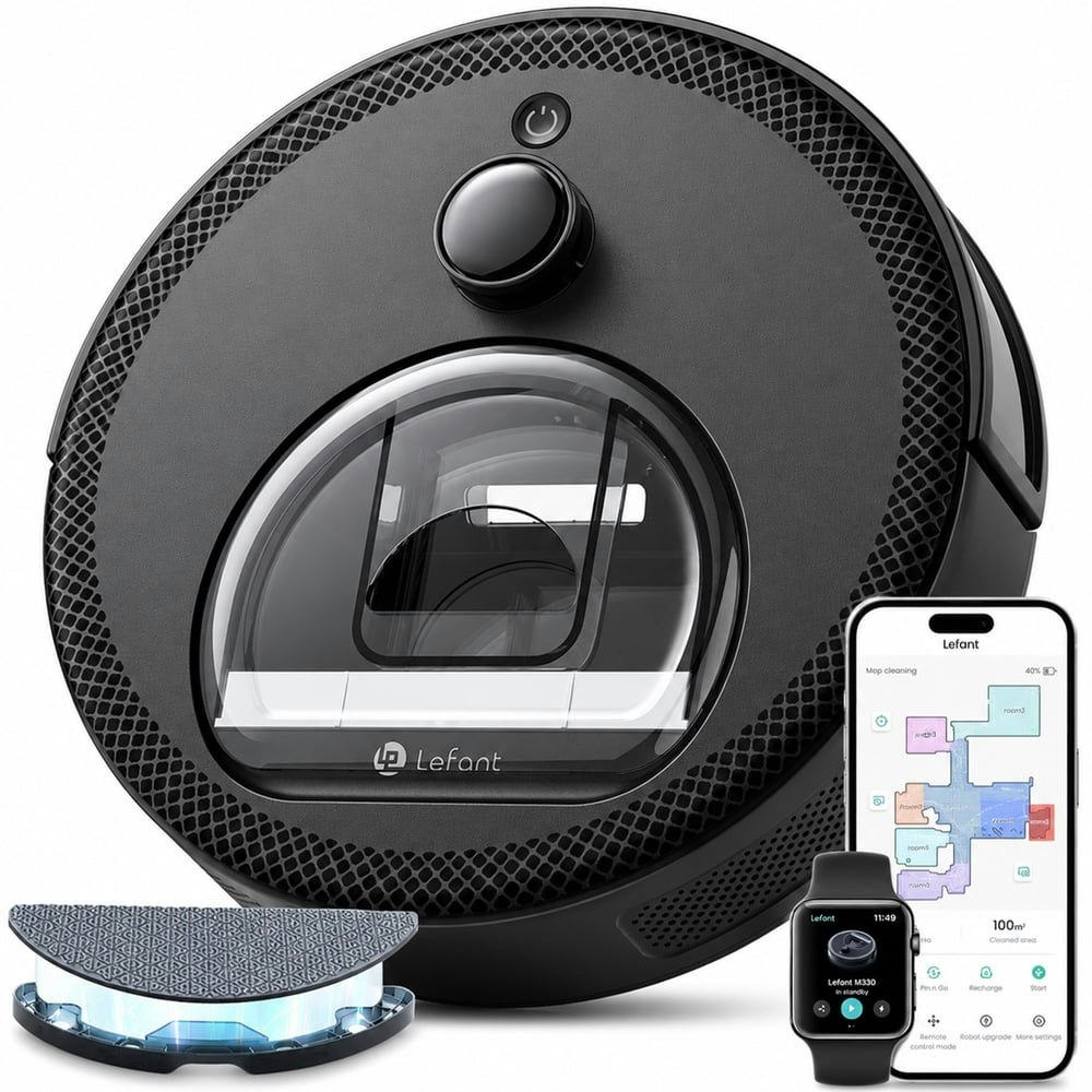 Lefant M330 LiDAR Robot Vacuum and Mop: $119.99