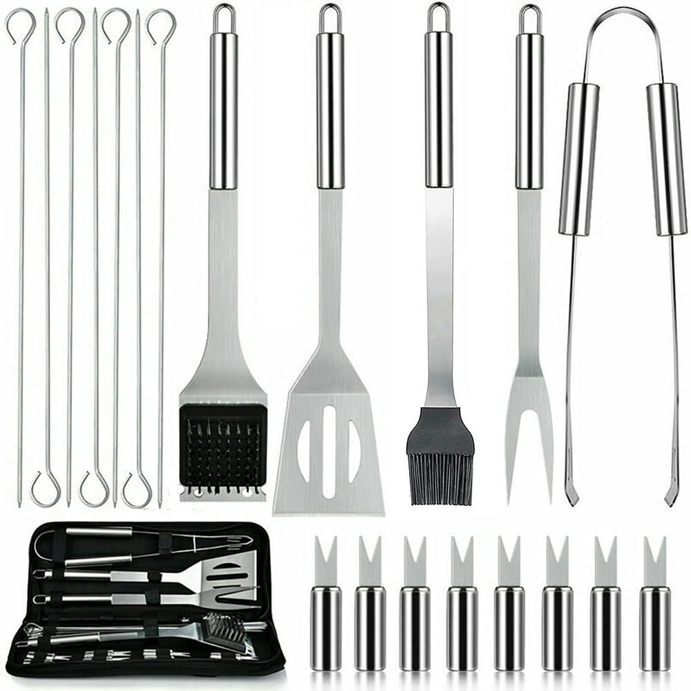21-Piece Professional BBQ Grill Accessories Kit: $22.49