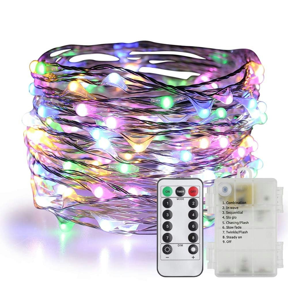 Qishi 100 LED Battery Operated String Lights: $7.48 Qishi 100 LED Battery Operated String Lights: $7.48