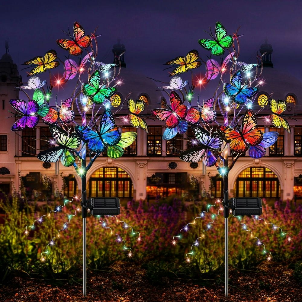 QiShi Solar Butterfly Lights 2-Pack: $17.95 QiShi Solar Butterfly Lights 2-Pack: $17.95