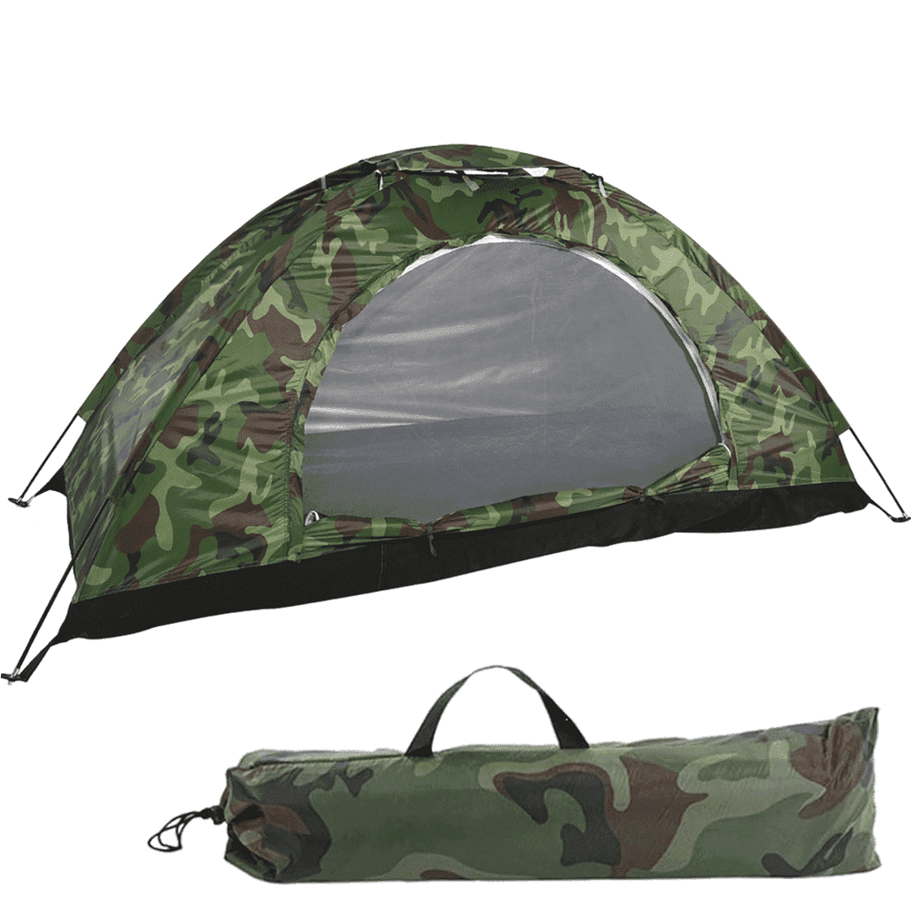1-Person Waterproof Camouflage Dome Tent: $22.60 1-Person Waterproof Camouflage Dome Tent: $22.60
