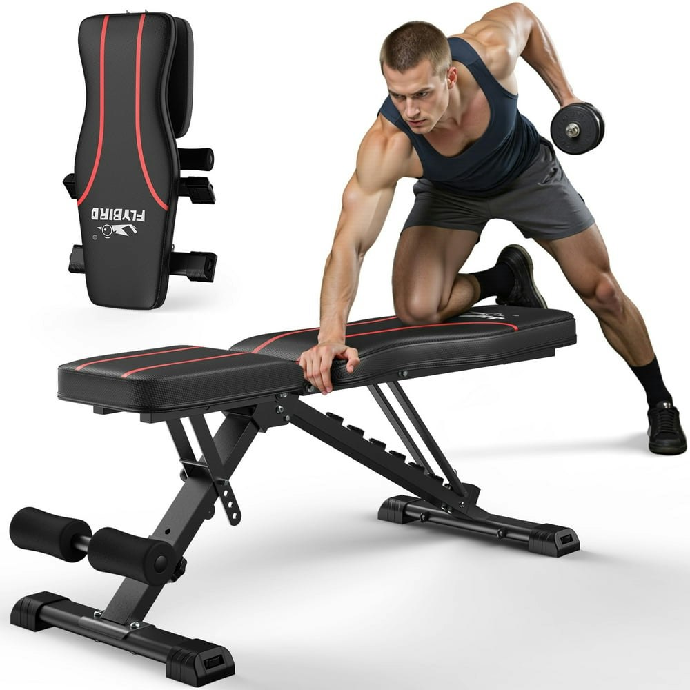 FLYBIRD Adjustable Foldable Weight Bench: $103.93