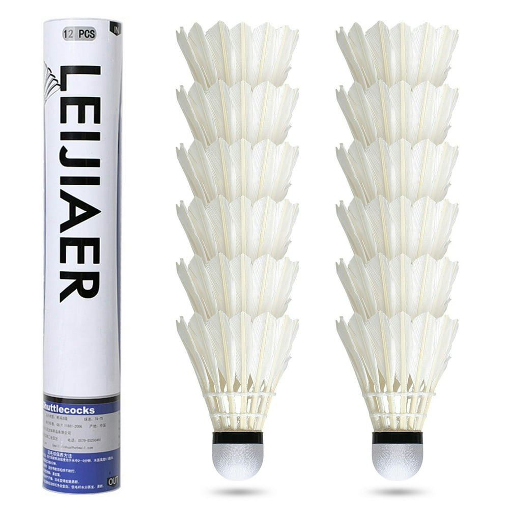 Anself 12-Piece Feather Shuttlecock Set: $16.99 Anself 12-Piece Feather Shuttlecock Set: $16.99
