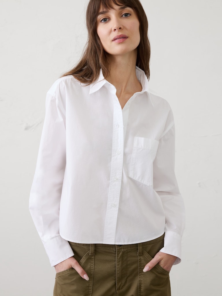 Cotton Cropped Shirt: $46.97 Cotton Cropped Shirt: $46.97