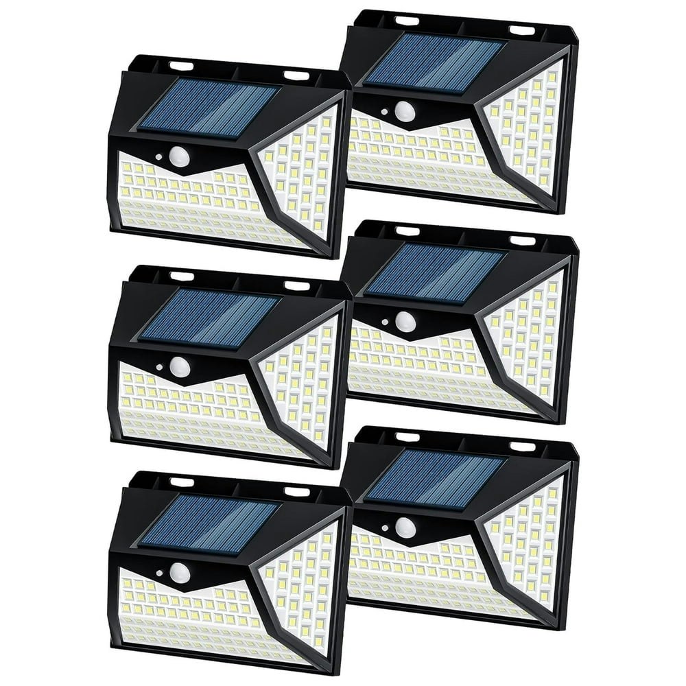 Szrsth 118 LED Solar Motion Sensor Security Lights 6-Pack: $26.69